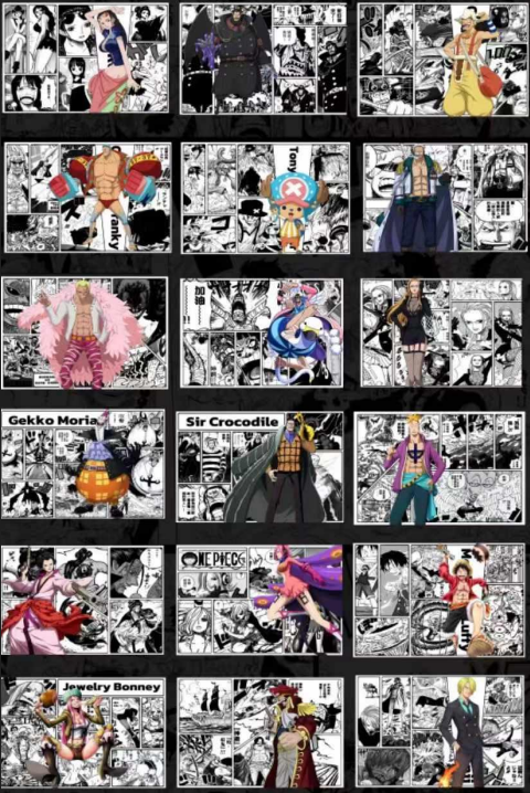 Acrylique One Piece - format carte