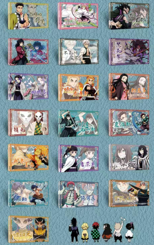 Acrylique Demon Slayer format carte