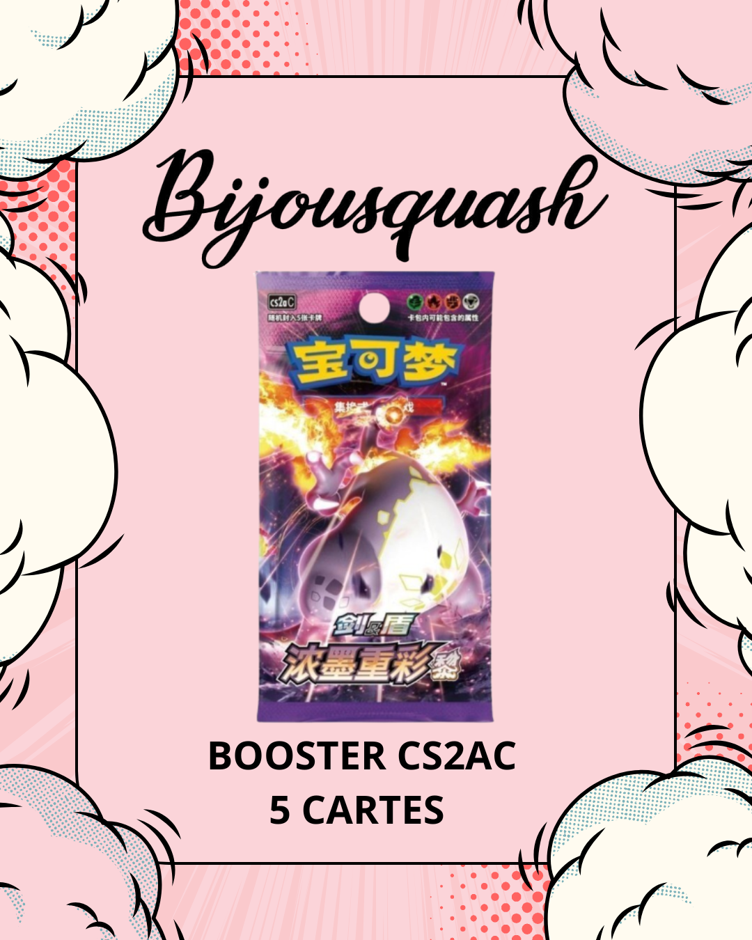 Boosters Pokémon TCG Épée & Bouclier – Vivid Portrayals : Obsidian (CS2aC) – édition Chinois simplifié