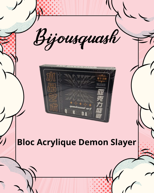 Bloc Acrylique Demon Slayer – Modèle Aléatoire