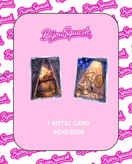 1 METAL CARD RELIEF POKEMON