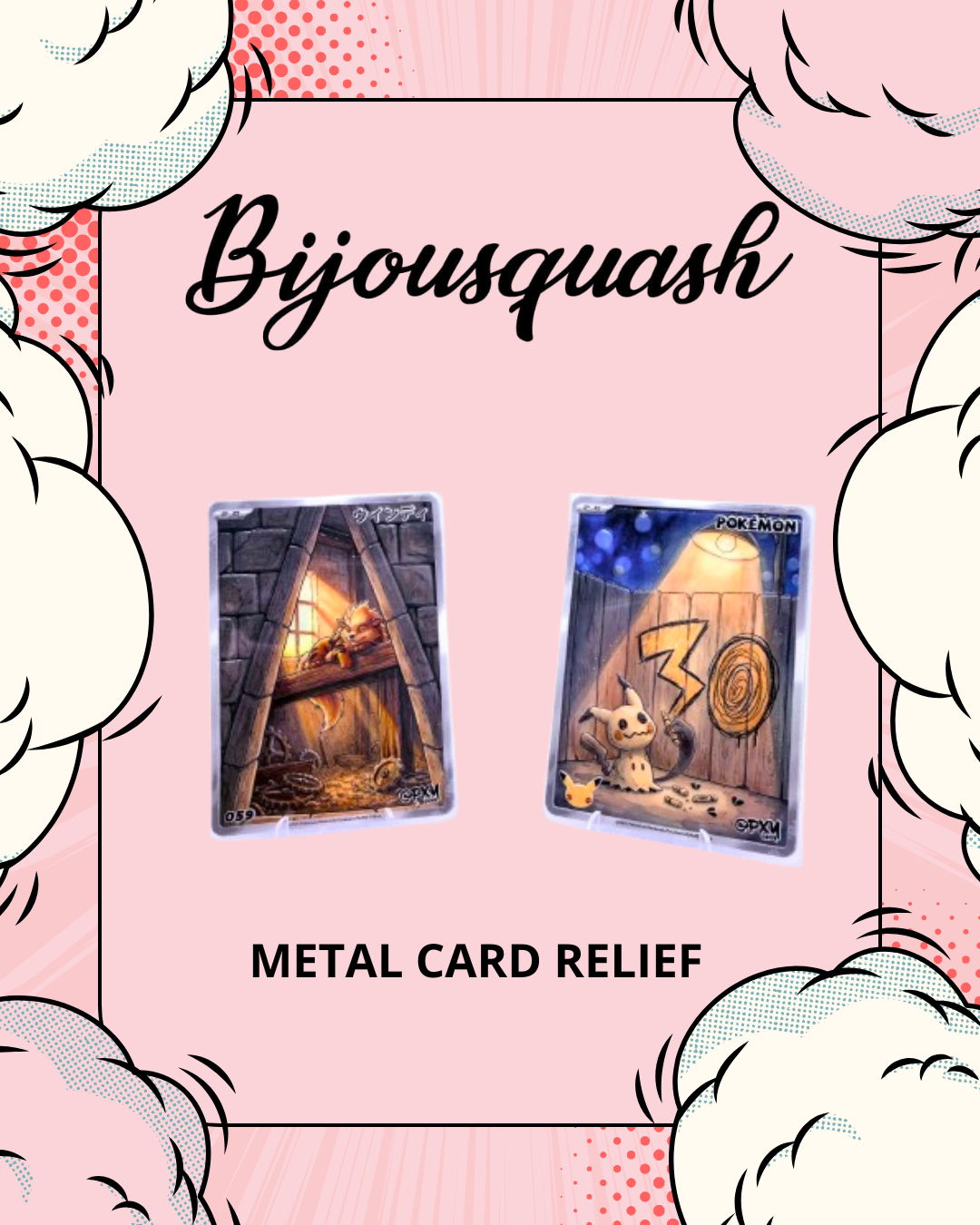 1 METAL CARD RELIEF POKEMON