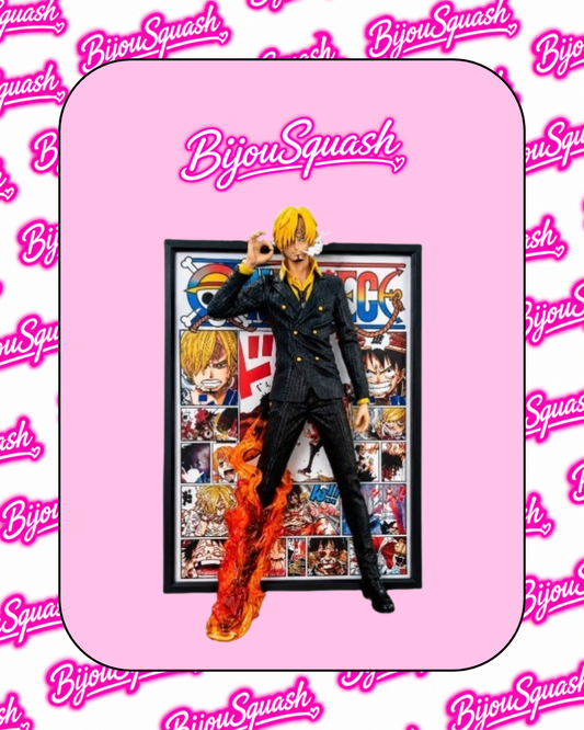 Tableau Décoratif 3D One Piece – Sanji avec Figurine en Relief