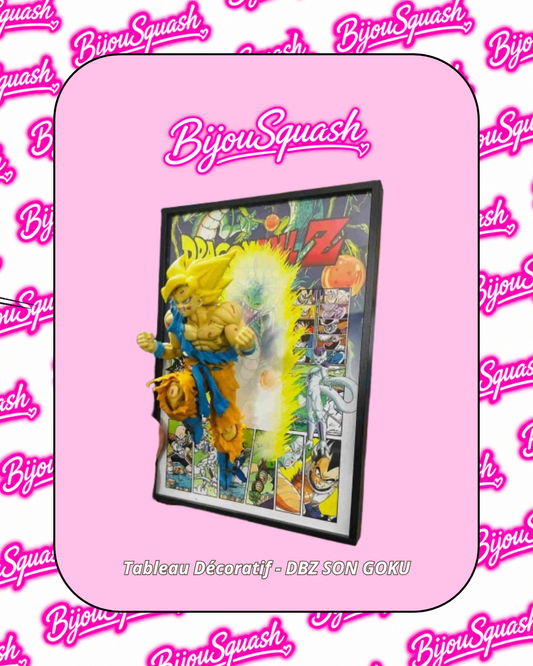 Tableau Décoratif 3D Dragon Ball Z – Son Goku Super Saiyan